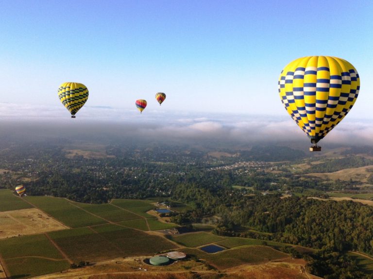 Watch Hot Air Balloons From Napa Homes for Sale
